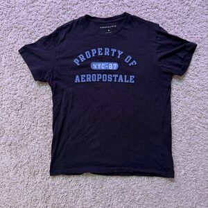 Vintage Aéropostale Short-Sleeve Appliqué T-Shirt - Black Size Small Men’s